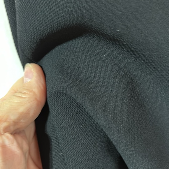 Talbots 18W black 3 button mandarin style collar pockets lined shaped enc - Picture 11 of 11